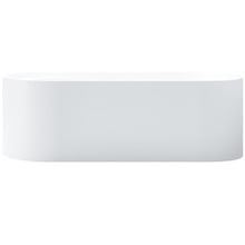 Lune 1700mm Matte White Oval Freestanding Bath